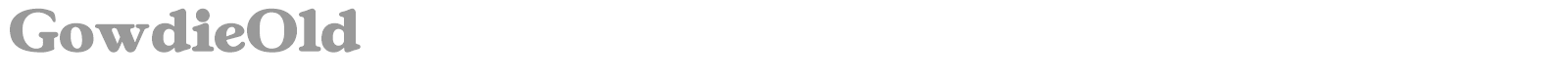 GowdieOld font preview